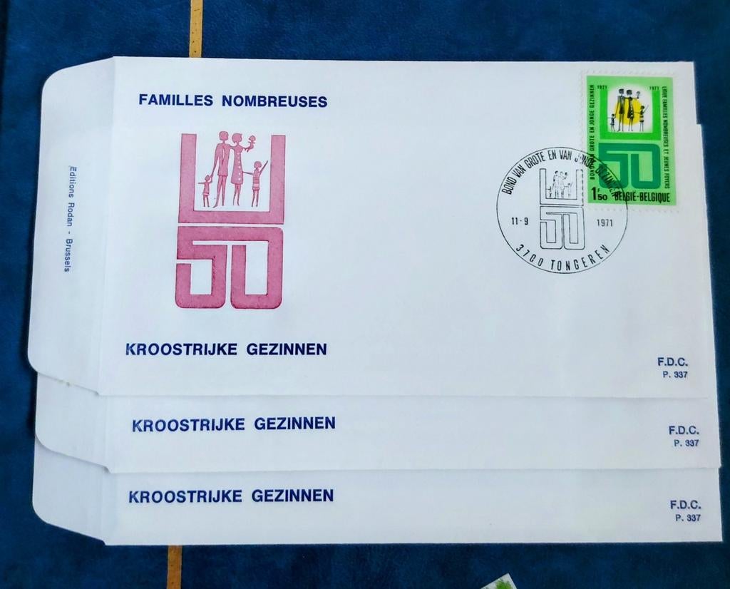 Bond van grote gezinnen 1971, Postzegels en Munten, Ophalen of Verzenden