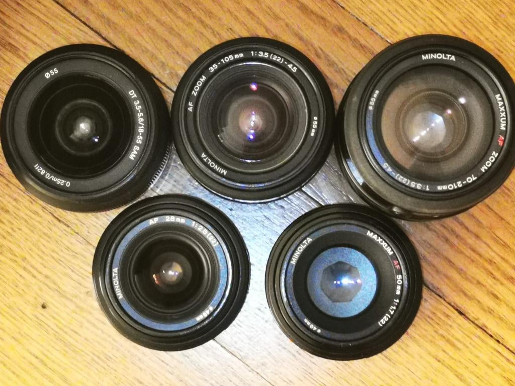 Minolta Autofocus objectif Alpha A Maxxum, TV, Hi-fi & Vidéo, Appareils photo analogiques, Comme neuf, Reflex miroir, Minolta