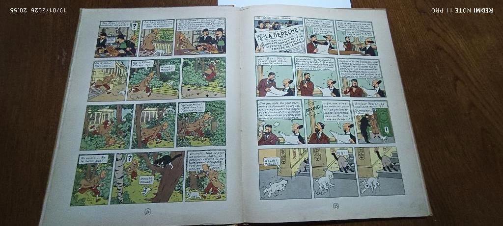 kuifje, Gelezen, Eén stripboek, Ophalen of Verzenden, Hergé
