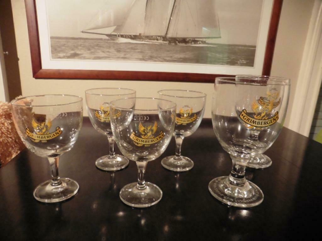 Grimbergen glas (klein en groot), Enlèvement ou Envoi, Comme neuf, Verre à bière