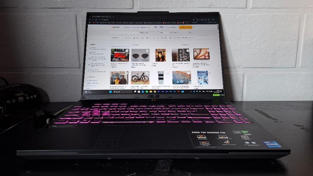 ASUS TUF Gaming FX607JV-N3120W - 16 inch - RTX 4060 - Azerty, Informatique & Logiciels, Ordinateurs portables Windows, Comme neuf