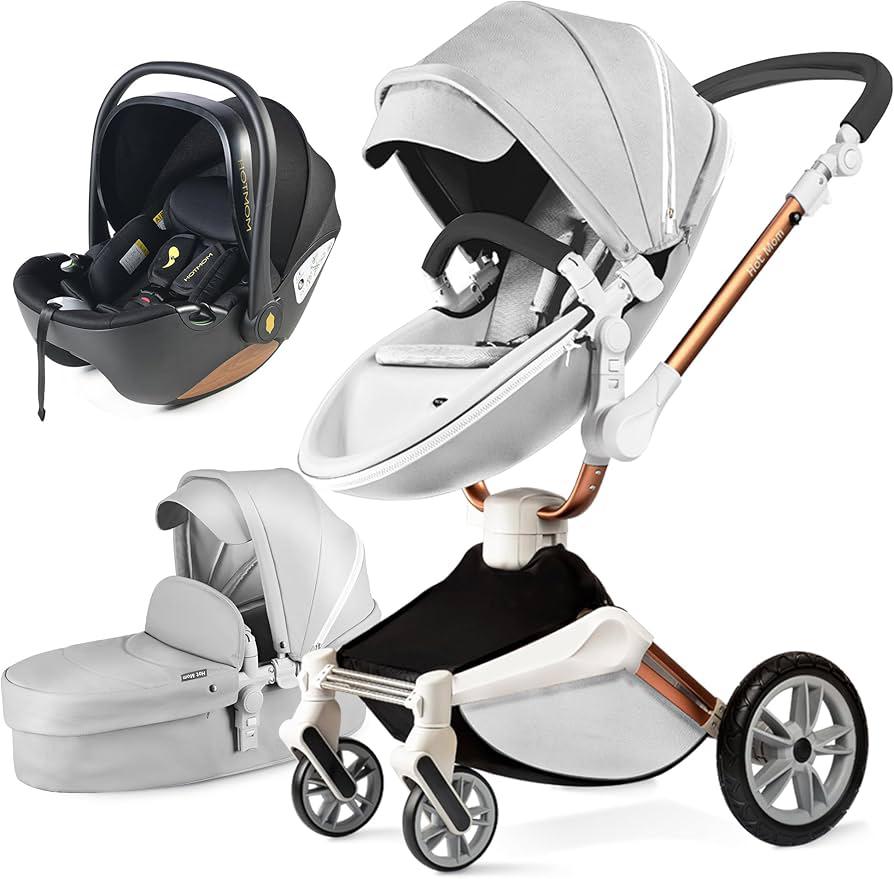 Hot Mom 3-in-1 kinderwagen – 360 draaibaar – goede staat, Ophalen, Zo goed als nieuw, Kinderwagen