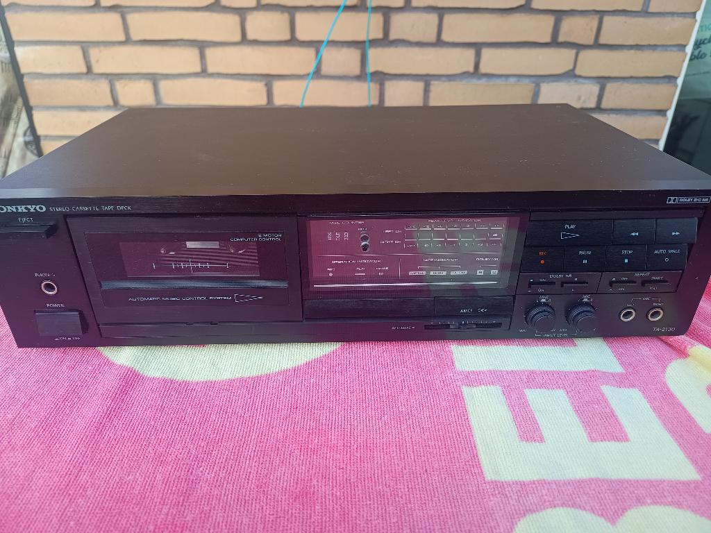 Onkyo Cassettedeck TA-2130, Audio, Tv en Foto, Cassettedecks, Enkel, Overige merken, Tiptoetsen, Tape counter, Ophalen of Verzenden