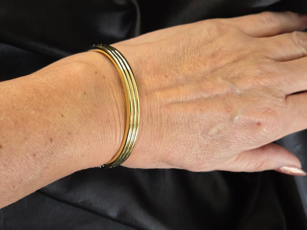 Goud op zilver design slavenarmband. 2026/22., Handtassen en Accessoires, Armbanden, Nieuw, Goud, Goud, Verzenden