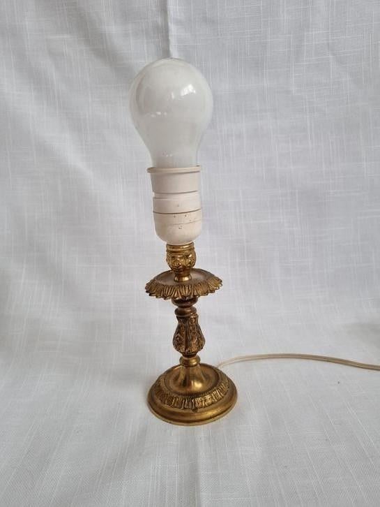 Lampe de table vintage en cuivre, Antiquités & Art, Antiquités | Éclairage, Enlèvement