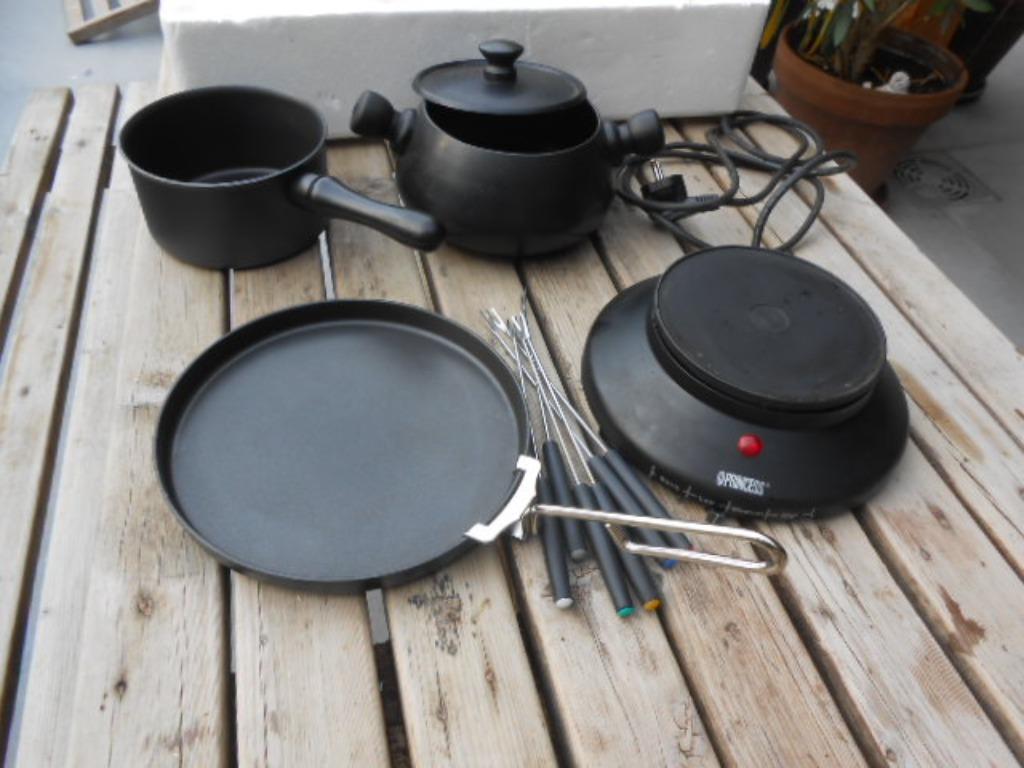 fondue elektrisch princess type 2270    900/110 Watt, Elektronische apparatuur, Ophalen of Verzenden, Zo goed als nieuw, Elektrisch