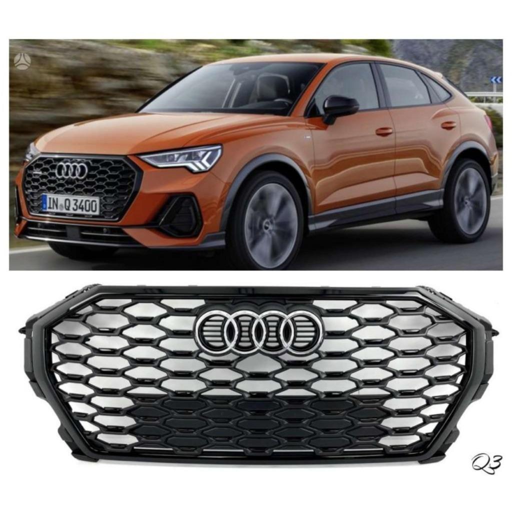 CALANDRE S-LINE FINITION NOIR AUDI Q3 (19-23) ORIGINE AUDI, Auto diversen, Tuning en Styling, Ophalen of Verzenden