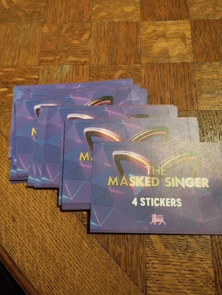 25 sticker zakjes The Masked Singer, Ophalen of Verzenden, Nieuw