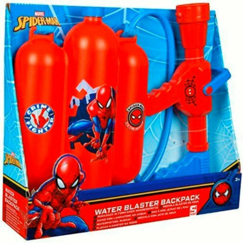 Pistolet à eau Spiderman avec réservoir à l'arrière, Enlèvement ou Envoi, Comme neuf