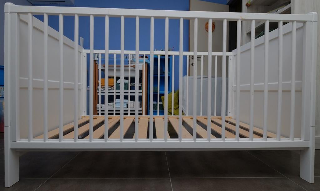 Meegroeibed 70 cm x 140 cm lattenbodem, matras en beddengoed, Kinderen en Baby's, Kinderkamer | Bedden, 70 tot 85 cm, 140 tot 160 cm