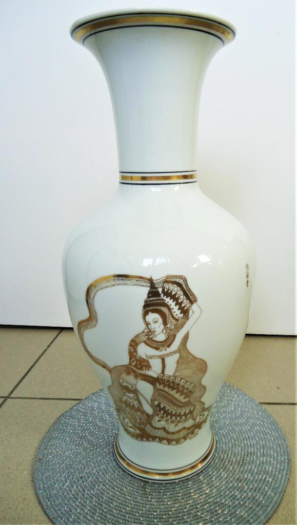 Vaas Italiaans Porselein 60 cm 24K Goud verguld ✨😍💑🤗🎁👌, Antiek en Kunst, Ophalen of Verzenden