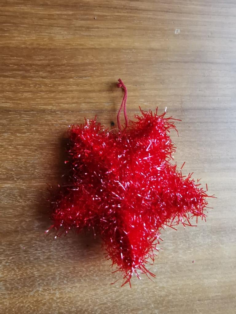 Rode ster voor in de kerstboom. Kerstbal., Diversen, Ophalen of Verzenden, Zo goed als nieuw