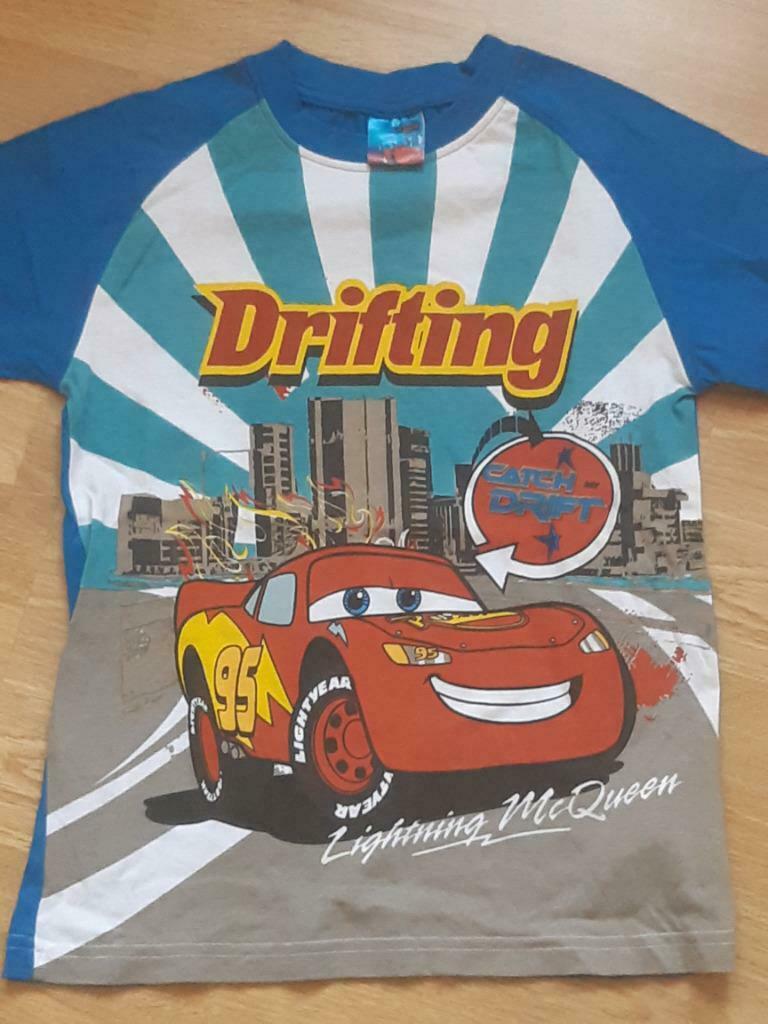 T-shirt korte mouw-Cars motief-122/128 opschrift"Drifting"+t, Kinderen en Baby's, Ophalen, Nieuw, Jongen, Shirt of Longsleeve