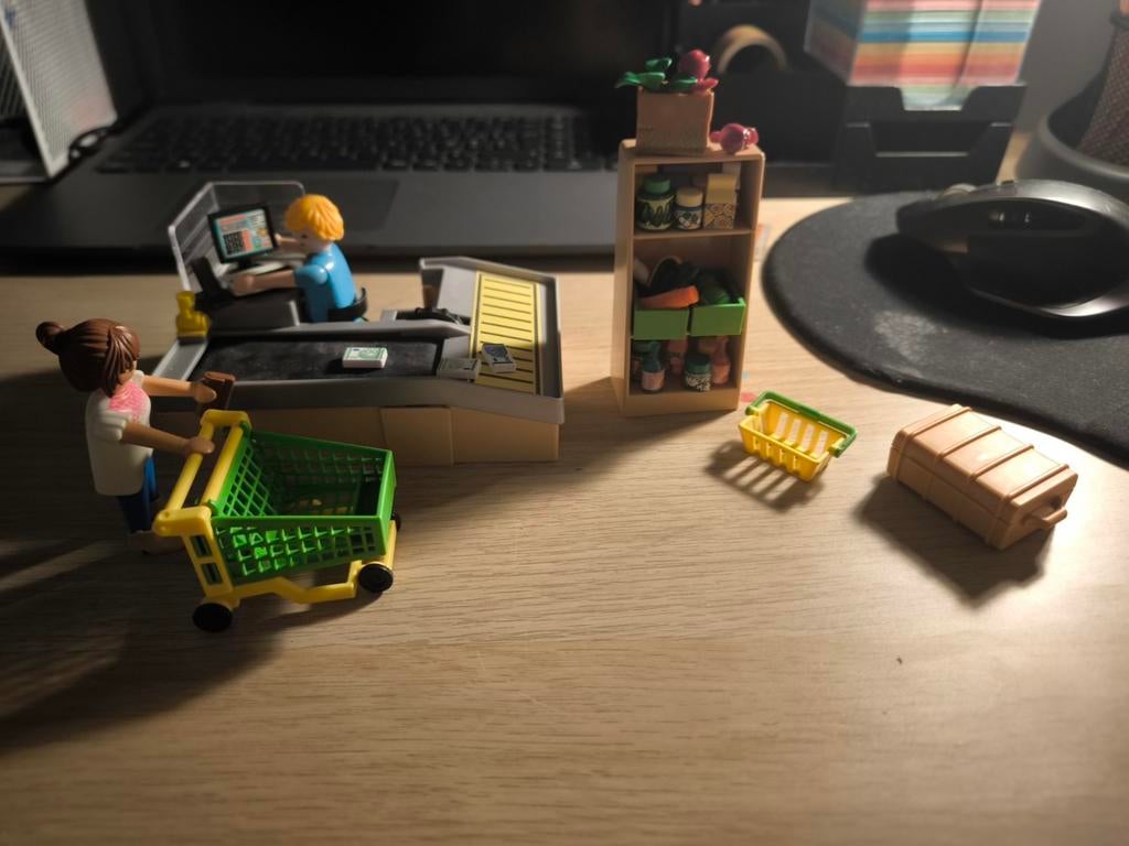 Playmobil winkel set, Ophalen