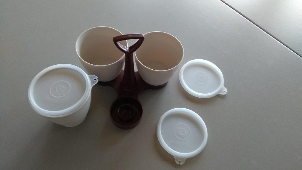 Tupperware tafel Carrousel voor 3 soorten suiker , confituur, Ophalen of Verzenden, Nieuw