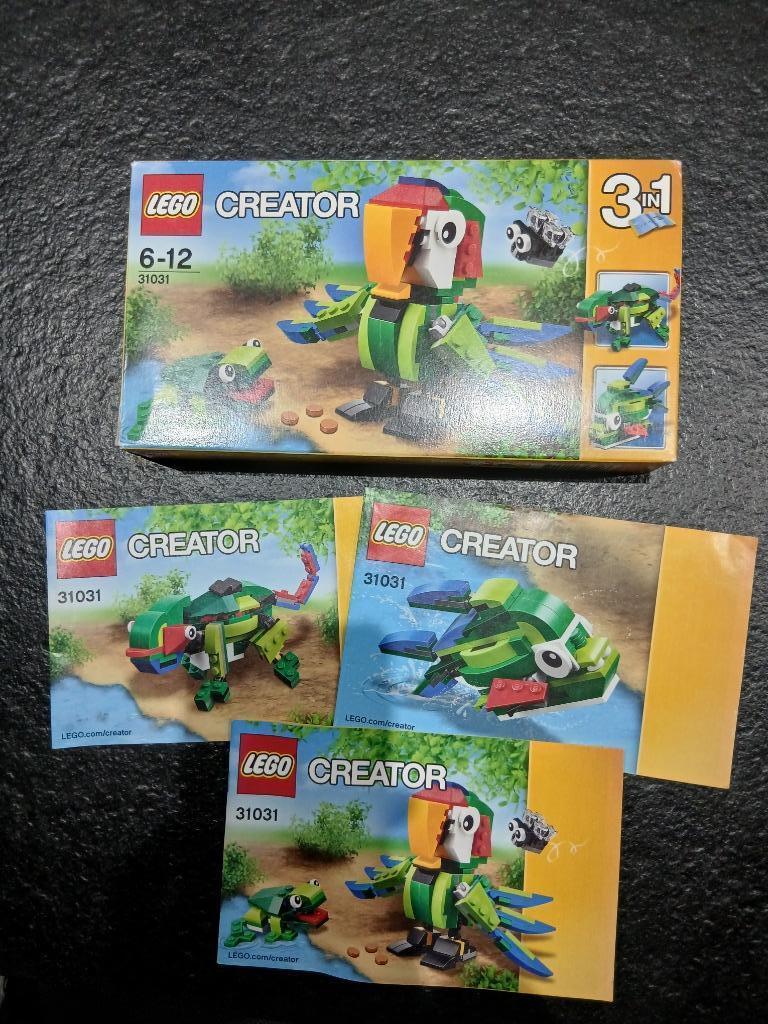 Lego Creator 3-in-1 31031 Regenwoud-dieren, Ophalen of Verzenden, Zo goed als nieuw, Complete set, Lego