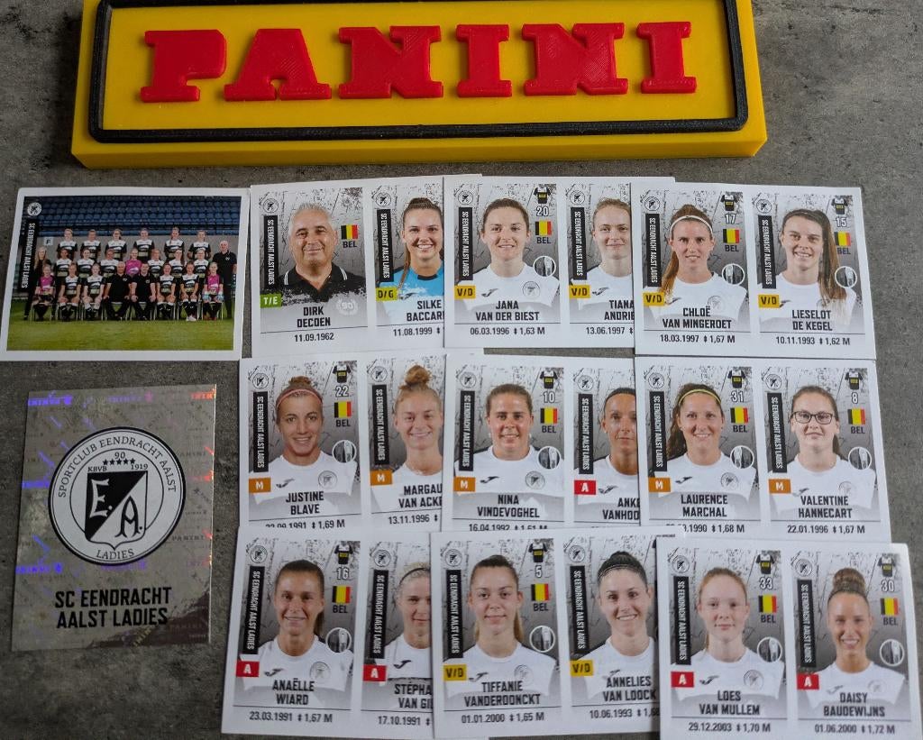 Autocollants Panini FOOTBALL 2020/21 11X femmes E. AALST, Enlèvement ou Envoi, Neuf