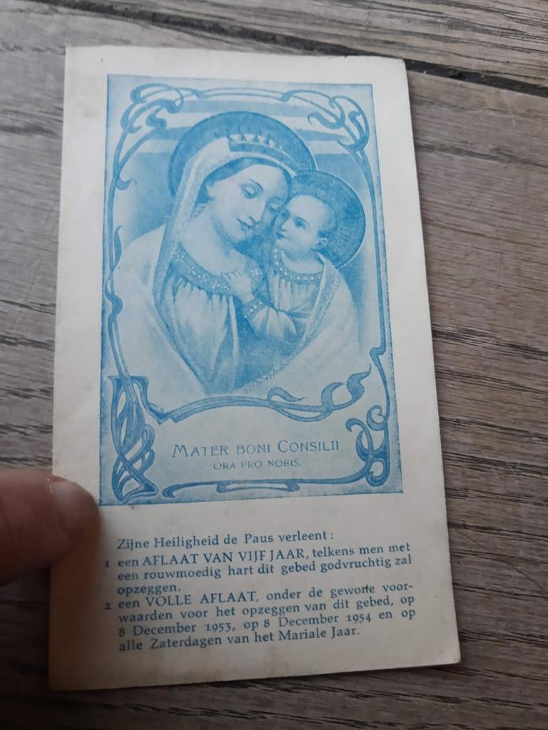 Bp van Mariajaar 1953, met volle aflaten en aflaten 5 jaar, Ophalen of Verzenden, Zo goed als nieuw
