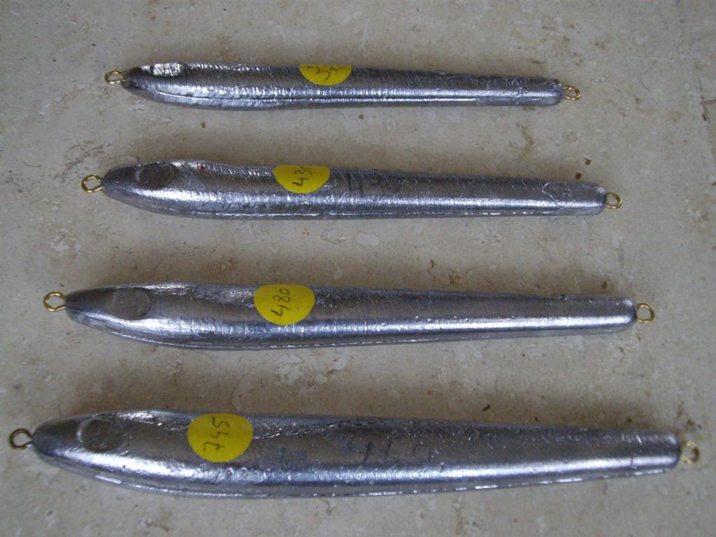 Chandinaviche pilkers in 333, 440, 485 en 755gr, Ophalen of Verzenden, Nieuw, Dobber of Lood