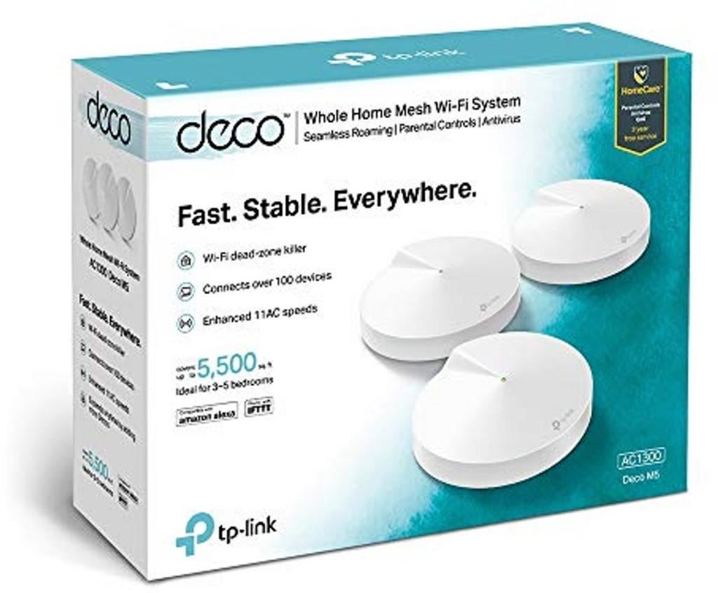 Mesh Wi-Fi TP-Link Deco M9 Plus V2 AC2200 Tri-band - 3 stuks, Ophalen, Gebruikt, TP-Link