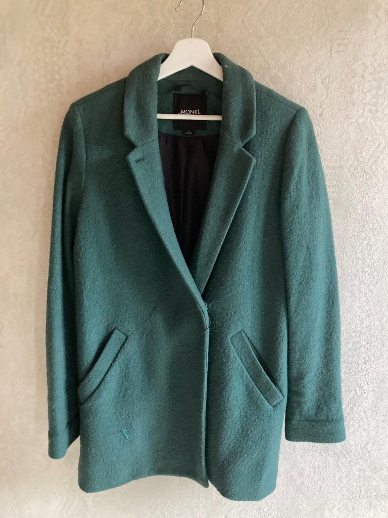 donkergroene warme mantel van Monki, Kleding | Dames, Monki, Gedragen, Groen, Ophalen