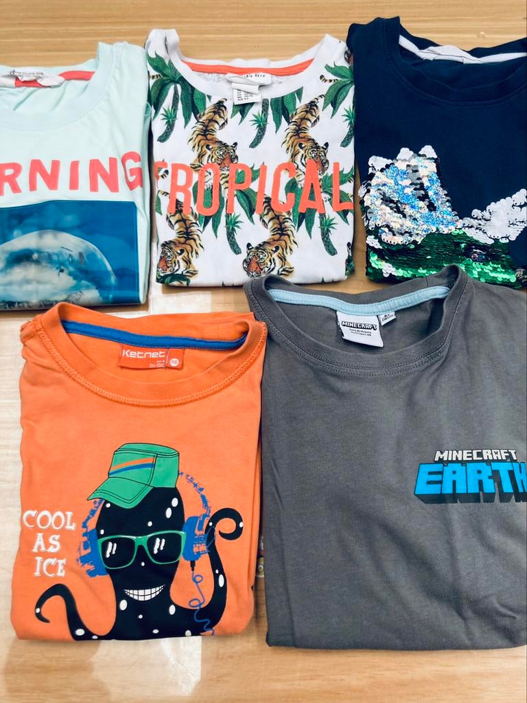 T-shirts maat 110/116, Kinderen en Baby's, Ophalen of Verzenden, Gebruikt, H&M, Shirt of Longsleeve
