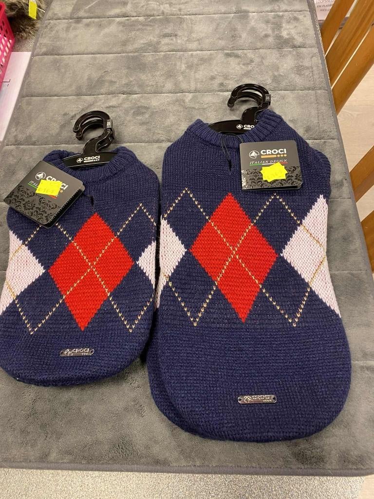 Truitjes van Italiaans merk Croci aan outlet, Animaux & Accessoires, Vêtements pour chiens, Neuf, Pull pour chien, Enlèvement ou Envoi