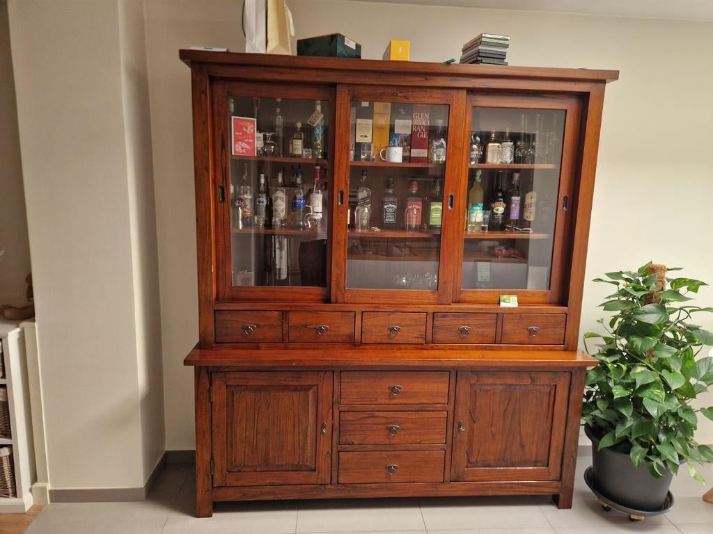 Ensemble d'armoires hautes et basses, Maison & Meubles, Armoires | Buffets, Comme neuf, 150 à 200 cm, 150 à 200 cm, 25 à 50 cm