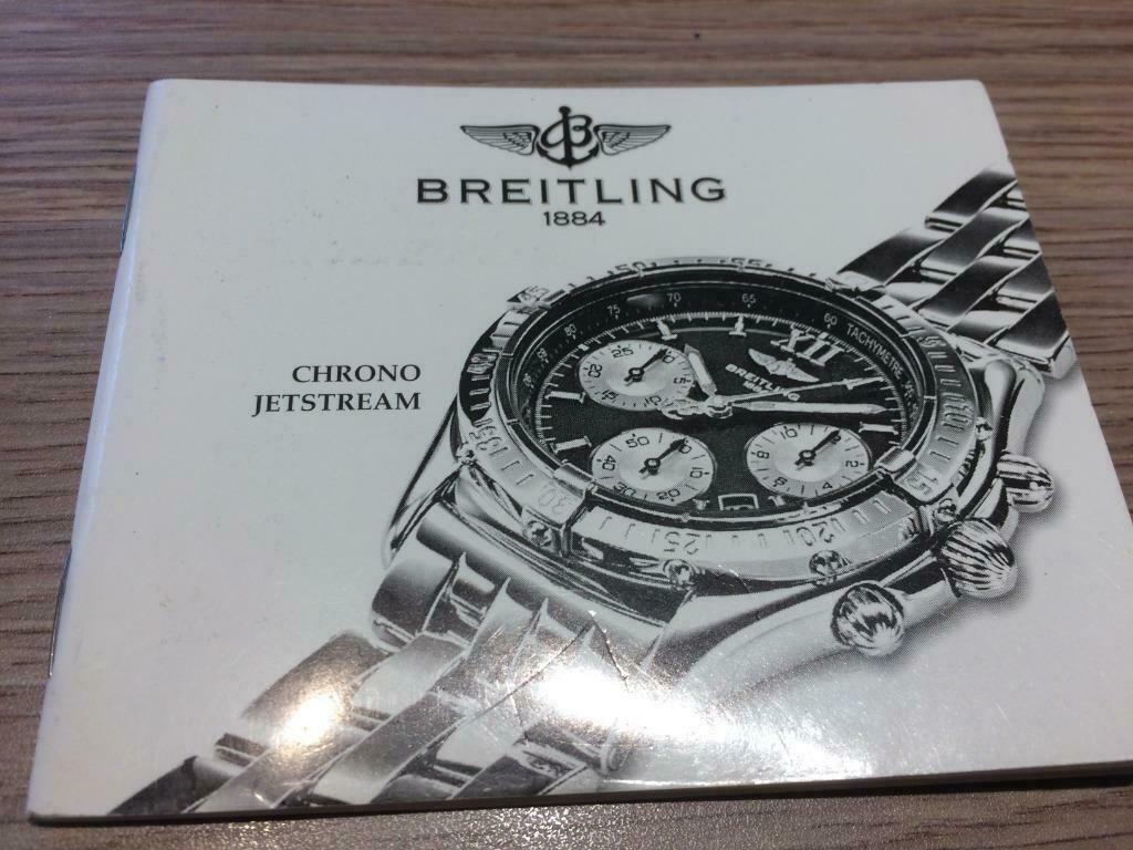 BREITLING CHRONO JETSTREAM  INSTRUCTIES BOEKJE NIEUW, Handtassen en Accessoires, Overige Accessoires, Ophalen of Verzenden, Nieuw