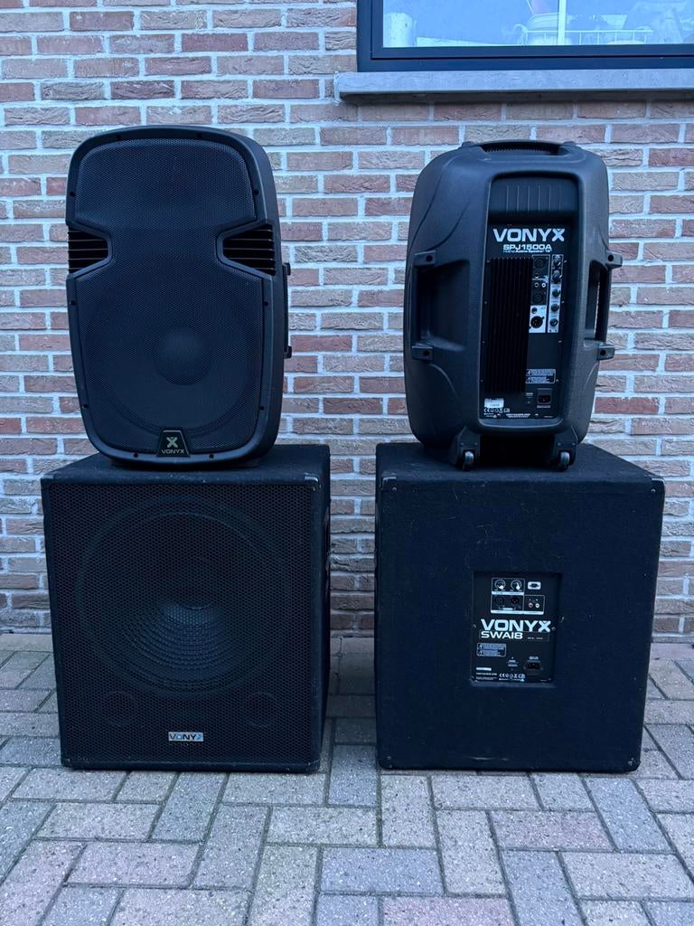 Vonyx speakers, Enlèvement, Utilisé, 500 à 1000 watts, Moniteur(ampli)