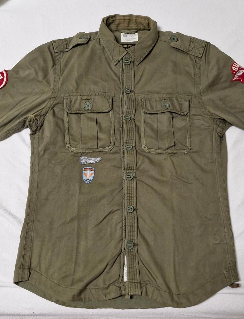 khaki hemd Super Dry, xxl, Ophalen of Verzenden, Gedragen, Groen, SuperDry