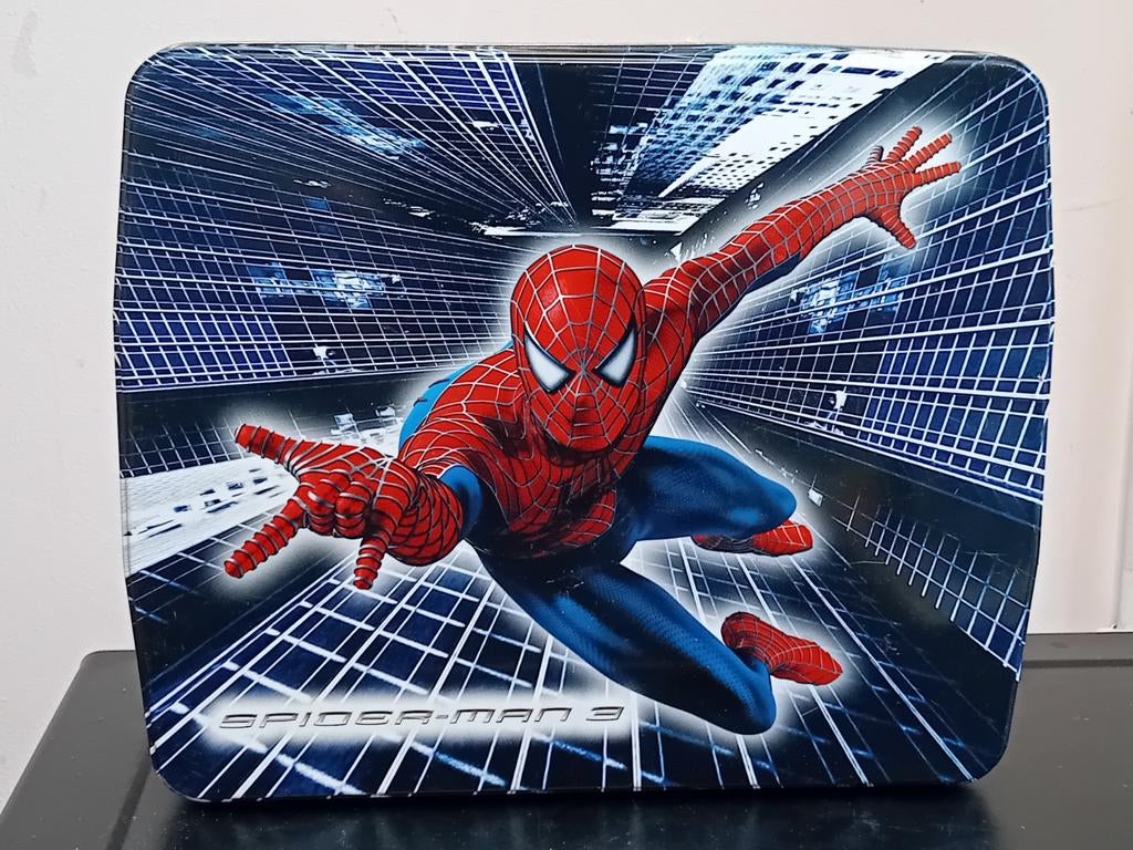 Spider-Man ijzeren doos, Verzamelen, Ophalen of Verzenden, Gebruikt, Koek(jes)