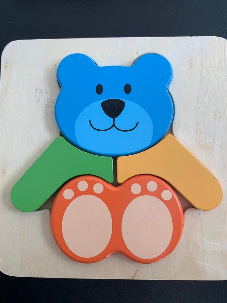 Houten kinderpuzzels, Kinderen en Baby's, Speelgoed | Kinderpuzzels, Ophalen of Verzenden, Zo goed als nieuw