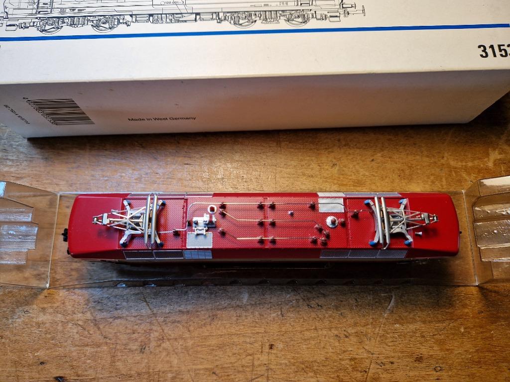 Marklin 3153.4 met 3 Dakleidingen(DB), Neuf, Courant alternatif, Locomotive, Märklin