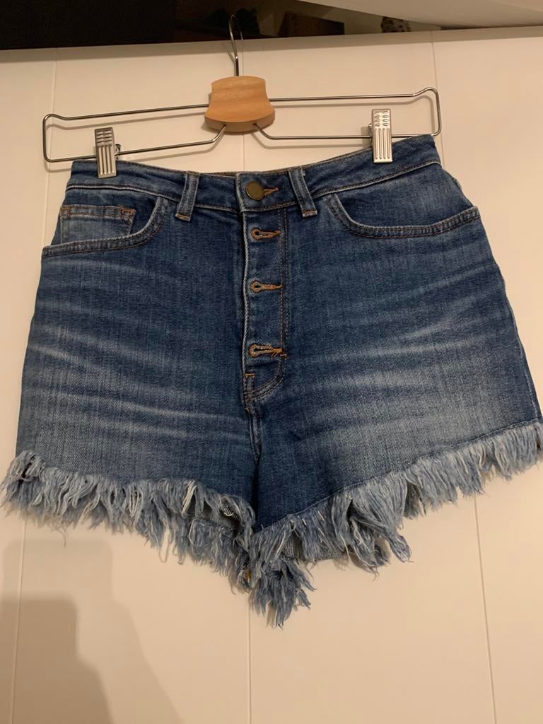 Denim short met knopen Maje maat 36, Ophalen of Verzenden, Zo goed als nieuw, Maat 36 (S)