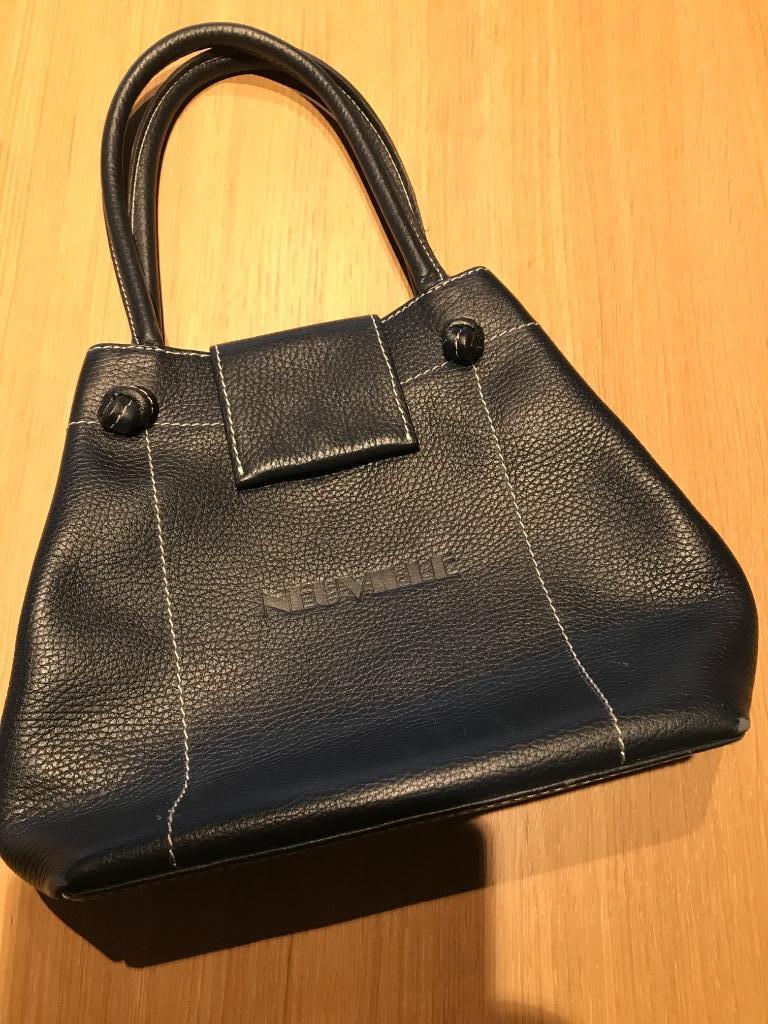 Handtas donkerblauw Neuville, Bijoux, Sacs & Beauté, Sacs | Sacs Femme, Enlèvement, Comme neuf, Bleu, Sac à main