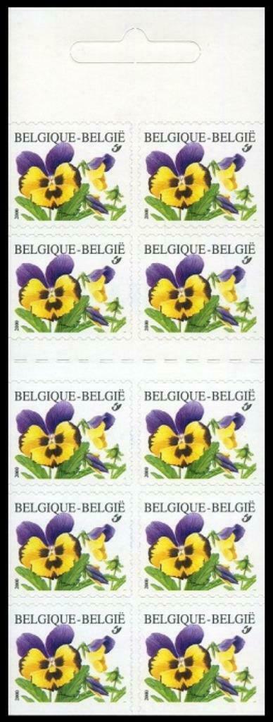B36 Carnet de timbres Fleurs Pensées, Enlèvement ou Envoi, Timbre-poste, Autocollant