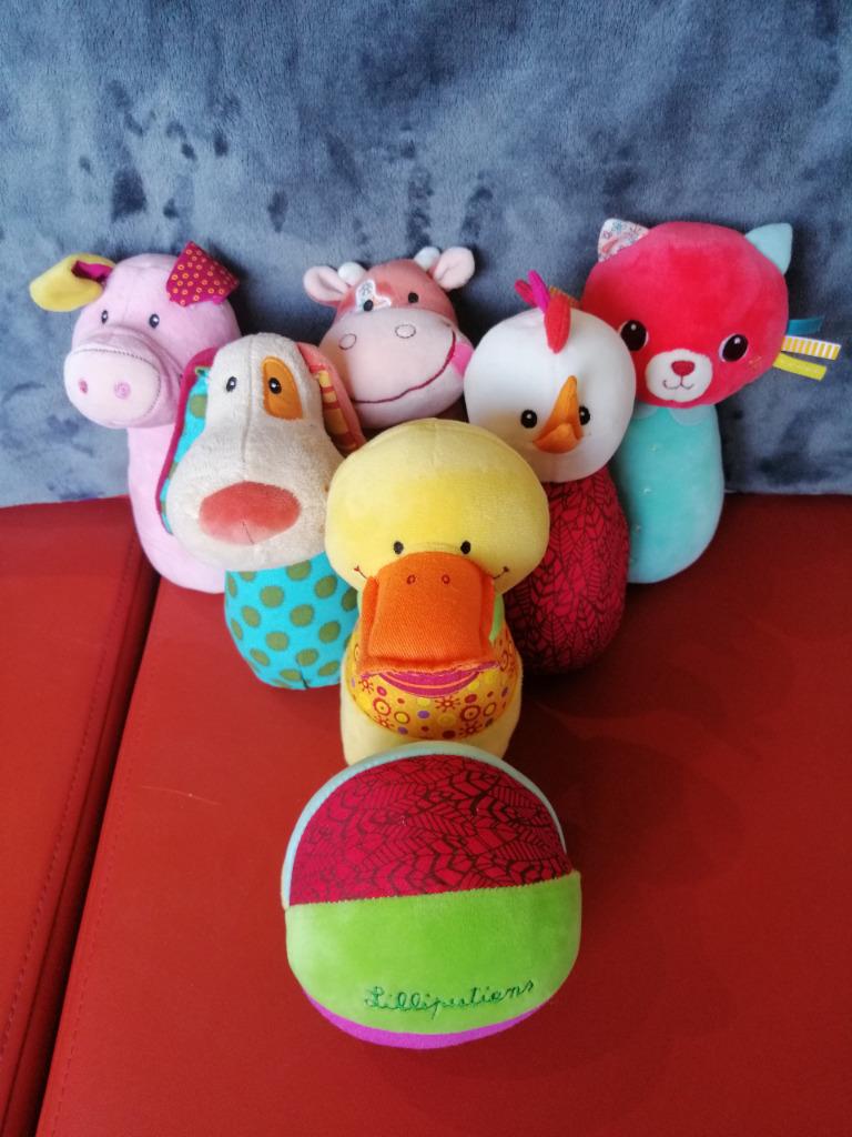 Lilliputiens kegel bowling set, Kinderen en Baby's, Ophalen, Gebruikt, Overige typen, Met geluid