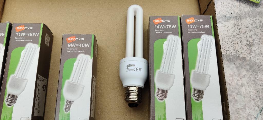 spaarlampen Sencys 9 Watt - E14, Huis en Inrichting, Ophalen of Verzenden, Nieuw, E14 (klein), Spaarlamp