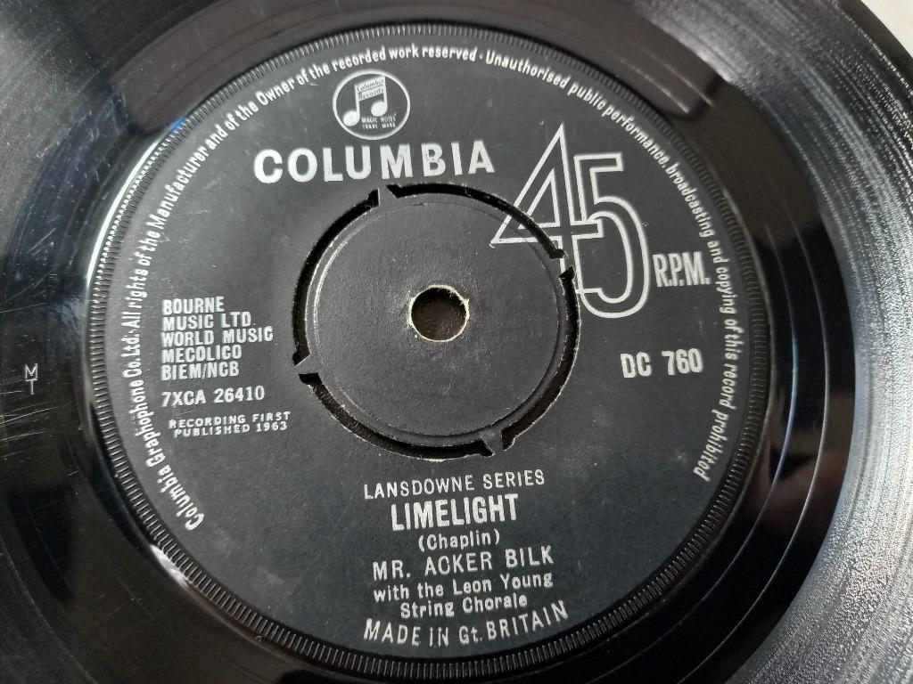 Mr. Acker Bilk‎ — Limelight / When You Smile '7 comme neuf !, Enlèvement ou Envoi, Comme neuf, Pop