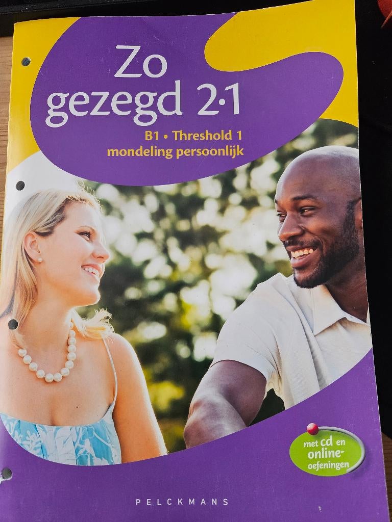 Boek Zo gezegd B1 Nederlands voor anderstaligen, Livres, Enlèvement, Comme neuf, Nederlands