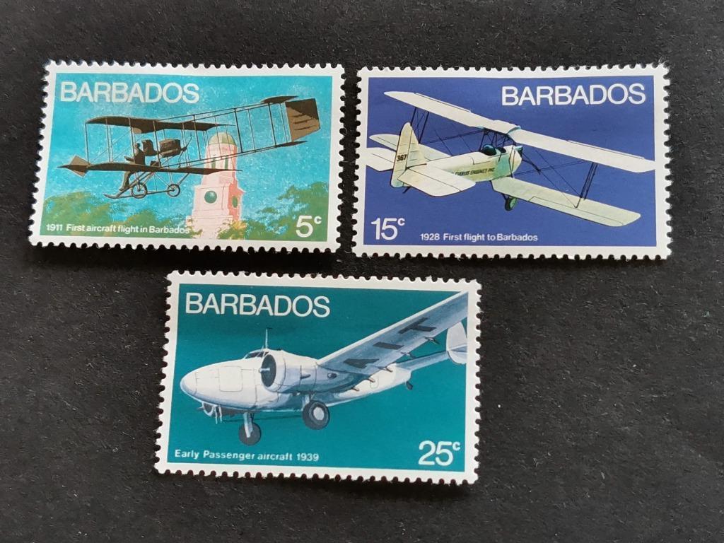 Barbade 1973 - aviation - avions *, Enlèvement ou Envoi, Affranchi, Amérique centrale