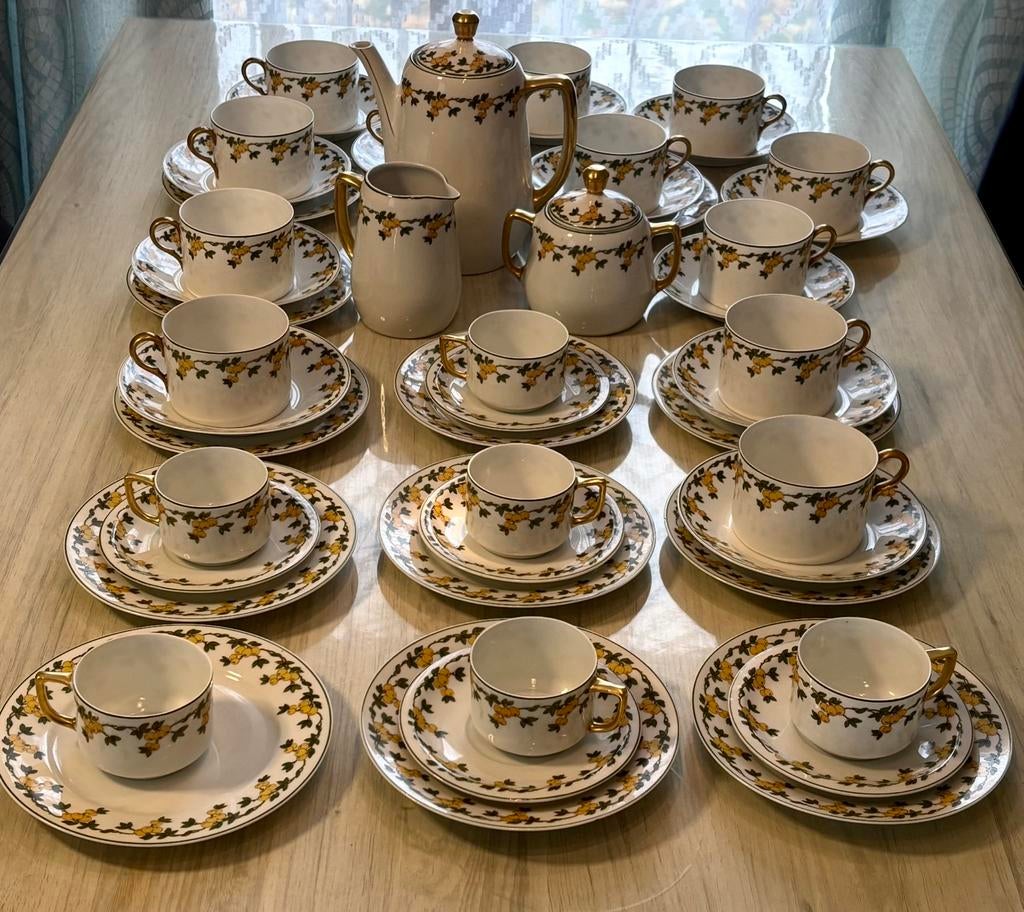 Service à café et à thé en porcelaine Langenthal Suisse 1919, Antiquités & Art, Antiquités | Services (vaisselle) complet, Enlèvement