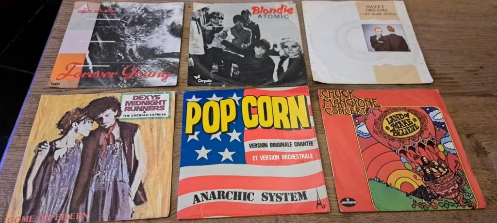 Lot de 6 vinyles 45 tours : "Chansons Anglaises", Ophalen of Verzenden, Pop