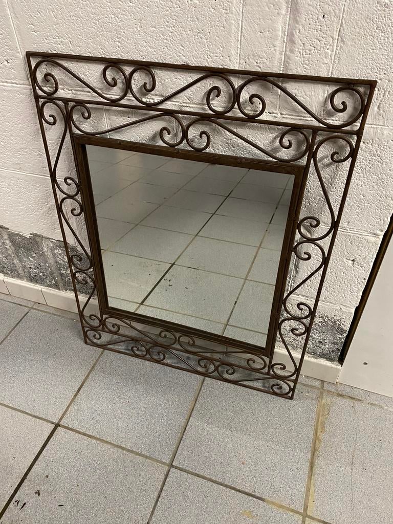 Miroir fer forgé, Maison & Meubles, Accessoires pour la Maison | Miroirs, Enlèvement, Comme neuf