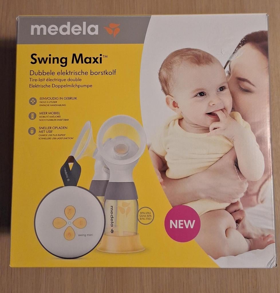 dubbele borstkolf Swing Maxi - met alle toebehoren - Medela, Enlèvement, Comme neuf, Tire-lait
