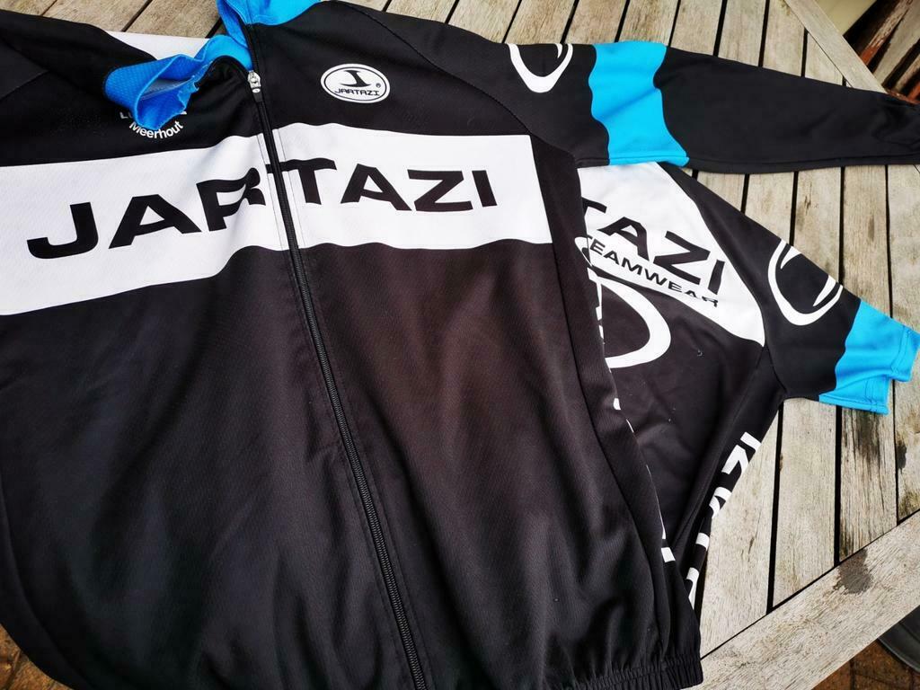 Veste et chemise cycliste Jartazi zippées 3 poches arrières, Enlèvement ou Envoi, Comme neuf, Casque