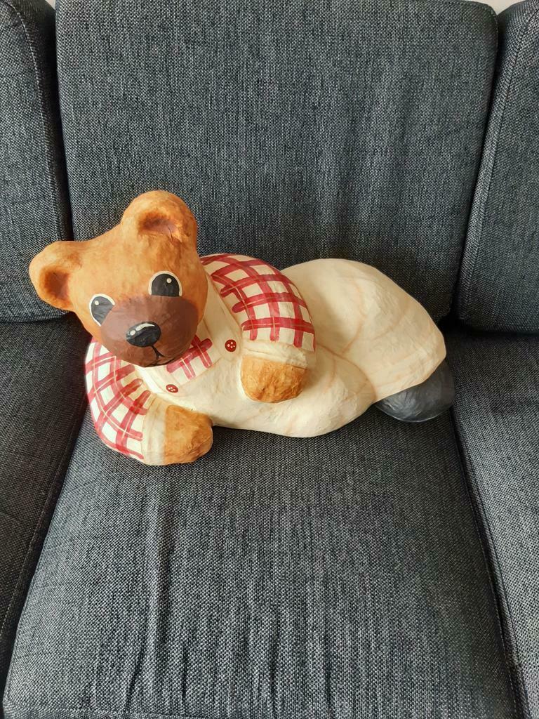 Beer in papier maché, Verzamelen, Ophalen, Zo goed als nieuw, Overige typen, Overige merken