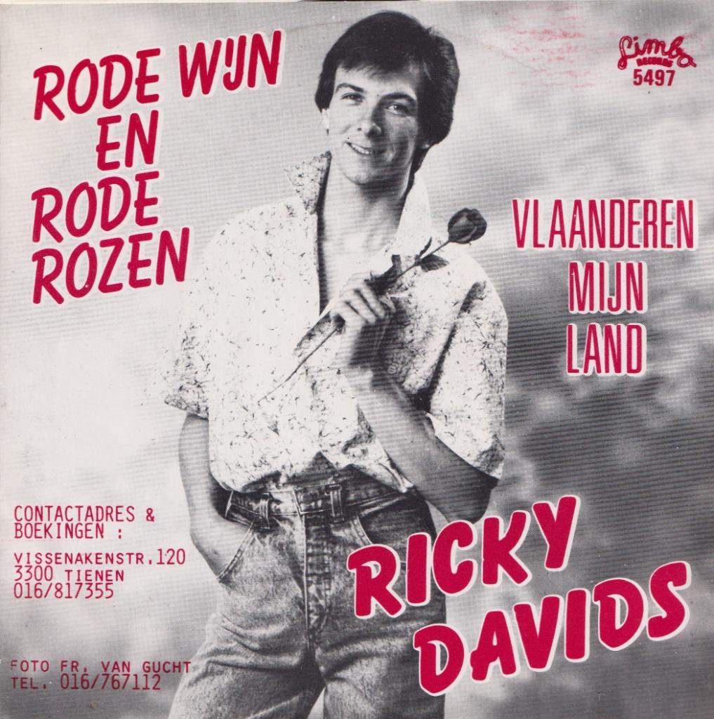 Ricky Davids – Rode wijn en rode rozen / Vlaanderen mijn lan, Ophalen of Verzenden, Gebruikt, Nederlandstalig