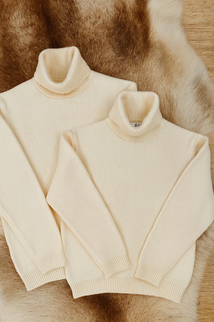 Bretoense Tricomer trui – unisex, écru (S & M), Enlèvement